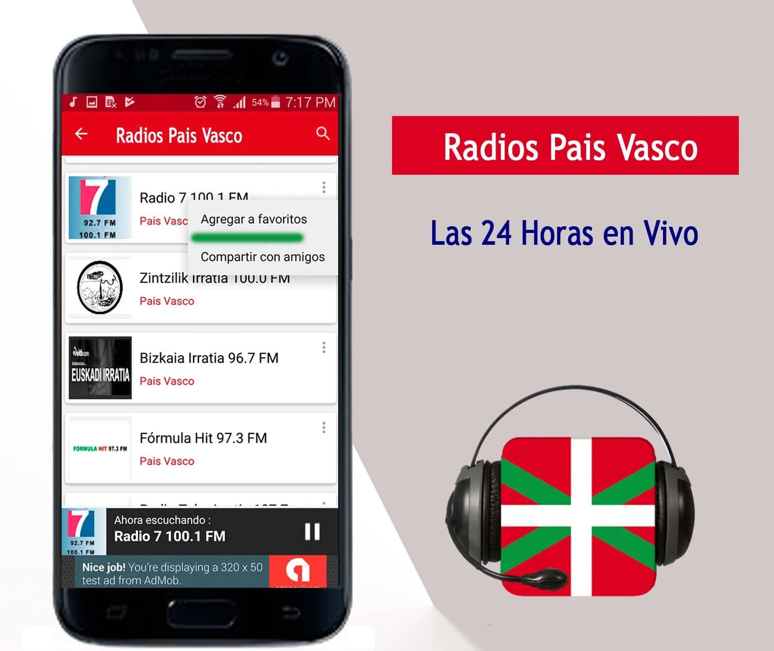 Radios País vasco Spain | Indus Appstore | Screenshot