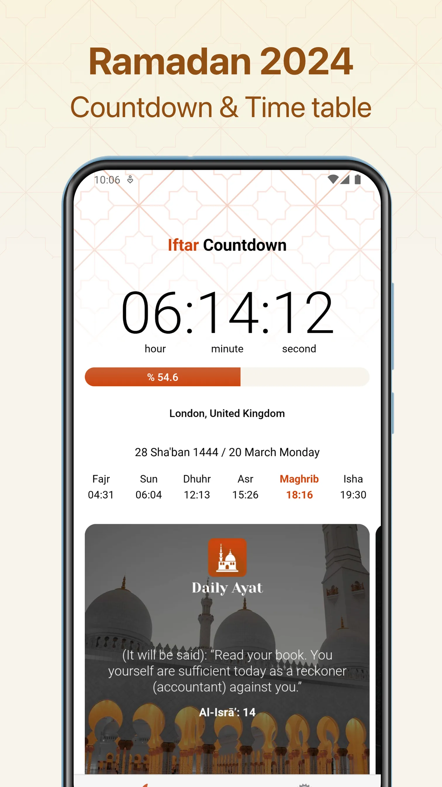 Iftar: Countdown Ramadan 2024 | Indus Appstore | Screenshot