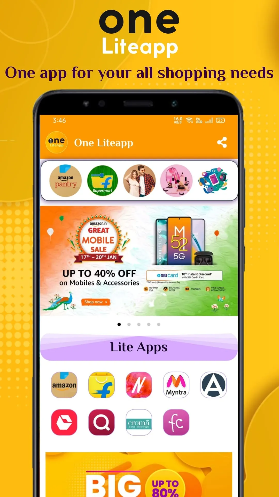 One Lite App -for All Shopping | Indus Appstore | Screenshot