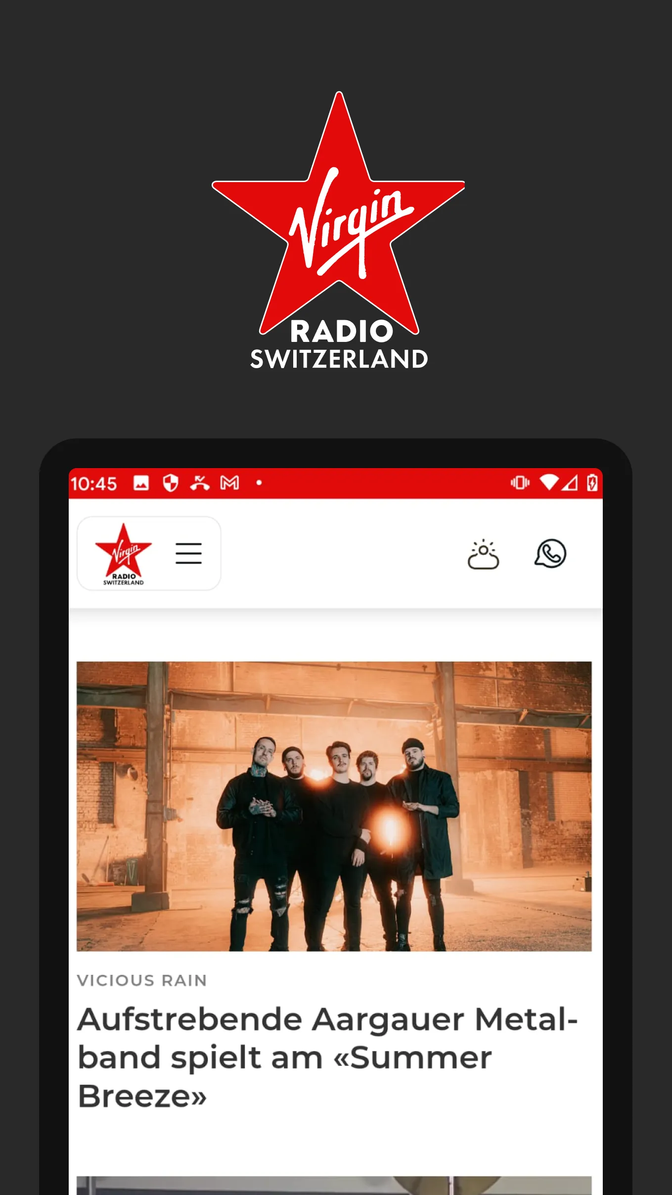 Virgin Radio Switzerland | Indus Appstore | Screenshot