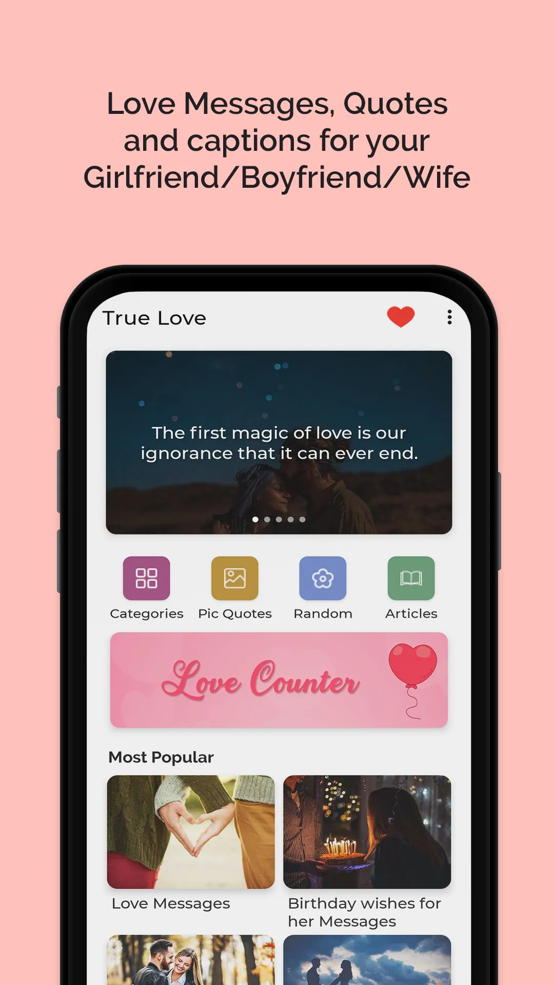 True Love Messages | Indus Appstore | Screenshot