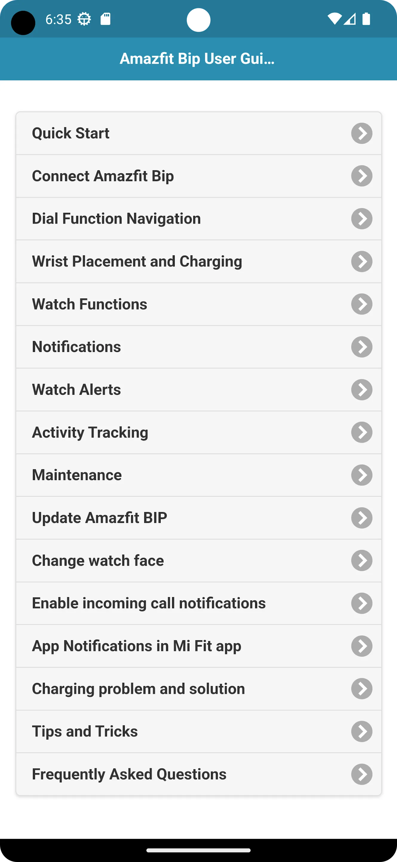 User guide for Bip Smart Watch | Indus Appstore | Screenshot