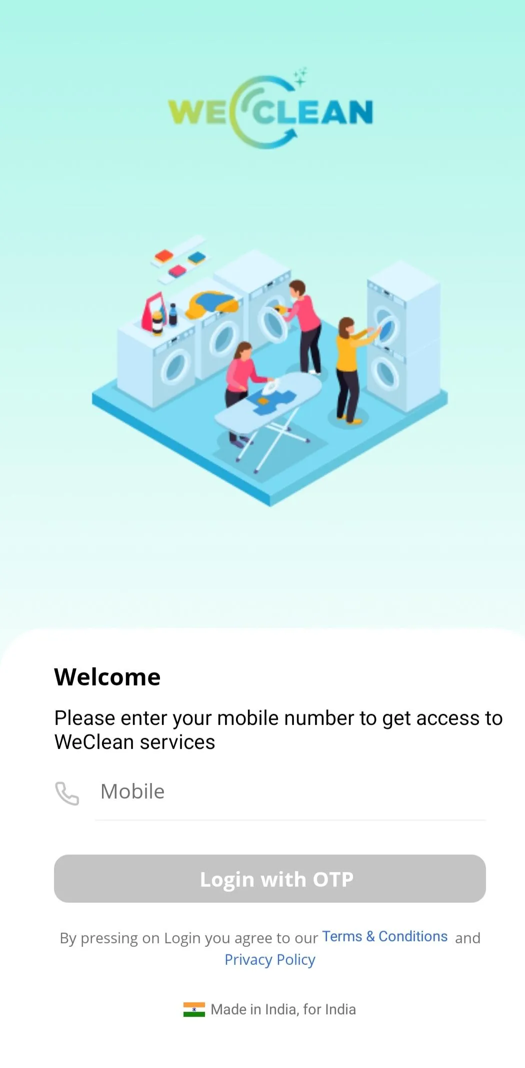 WeClean: Laundry & Dry Clean | Indus Appstore | Screenshot