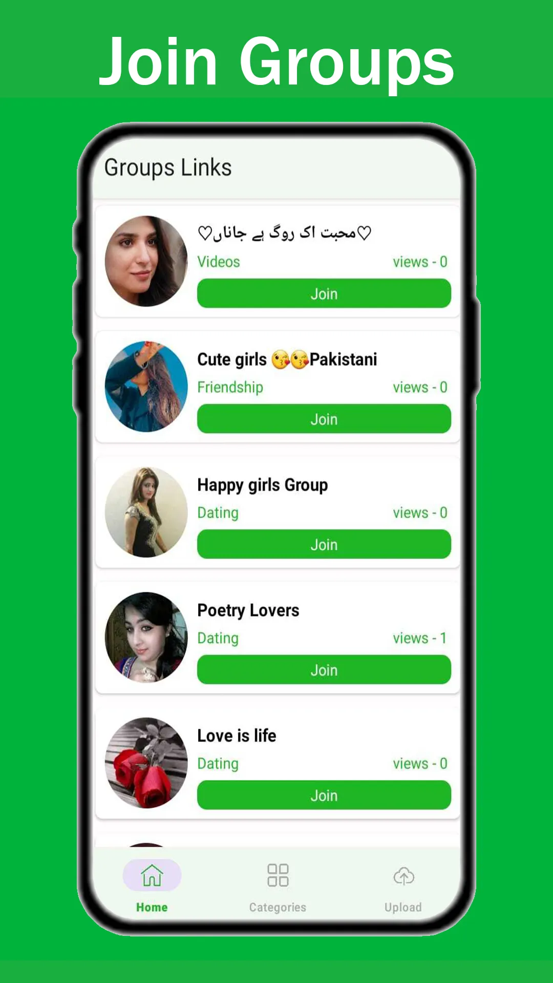 Groups Links Join Social Group | Indus Appstore | Screenshot