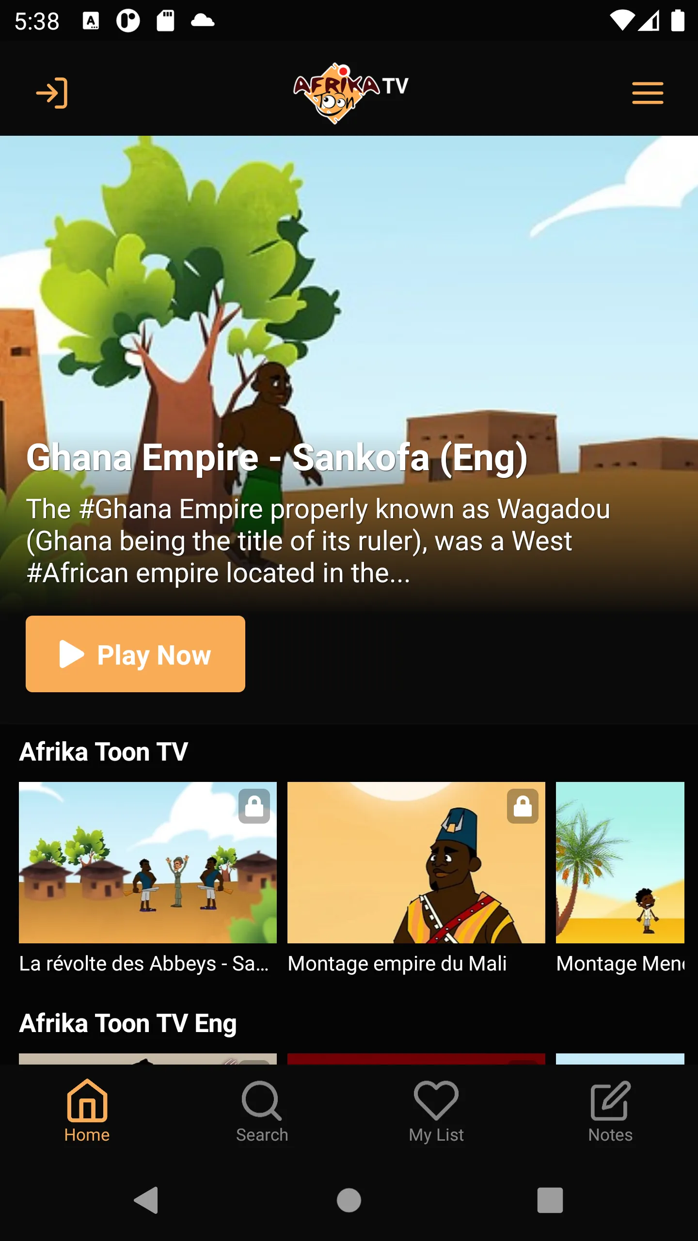 AFRIKA TOON TV | Indus Appstore | Screenshot