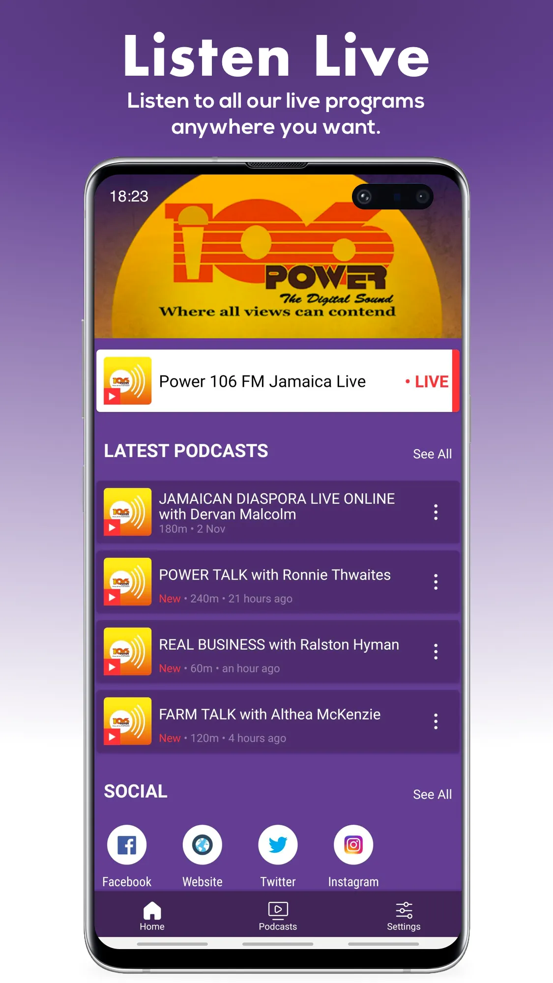 Power 106 FM Jamaica | Indus Appstore | Screenshot