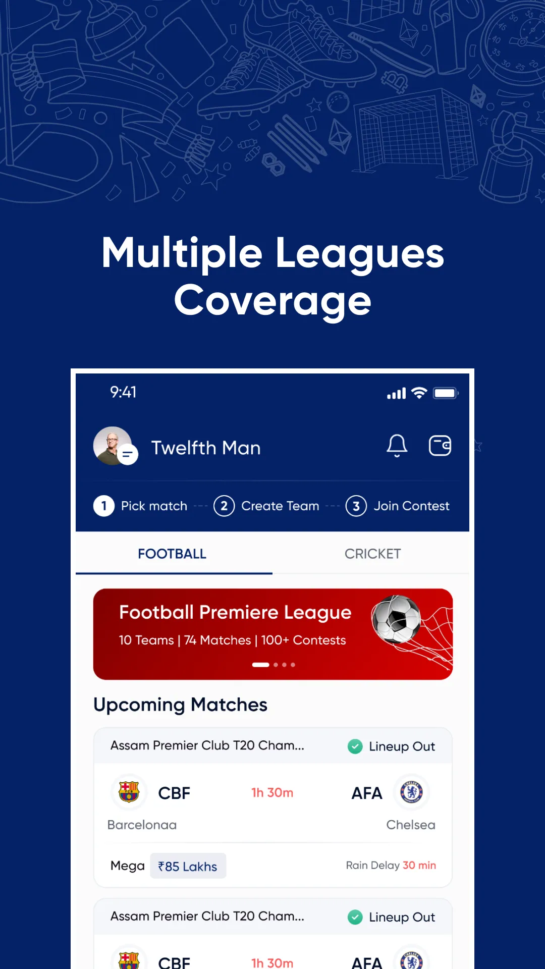 Twelfth Man - Fantasy Sports | Indus Appstore | Screenshot