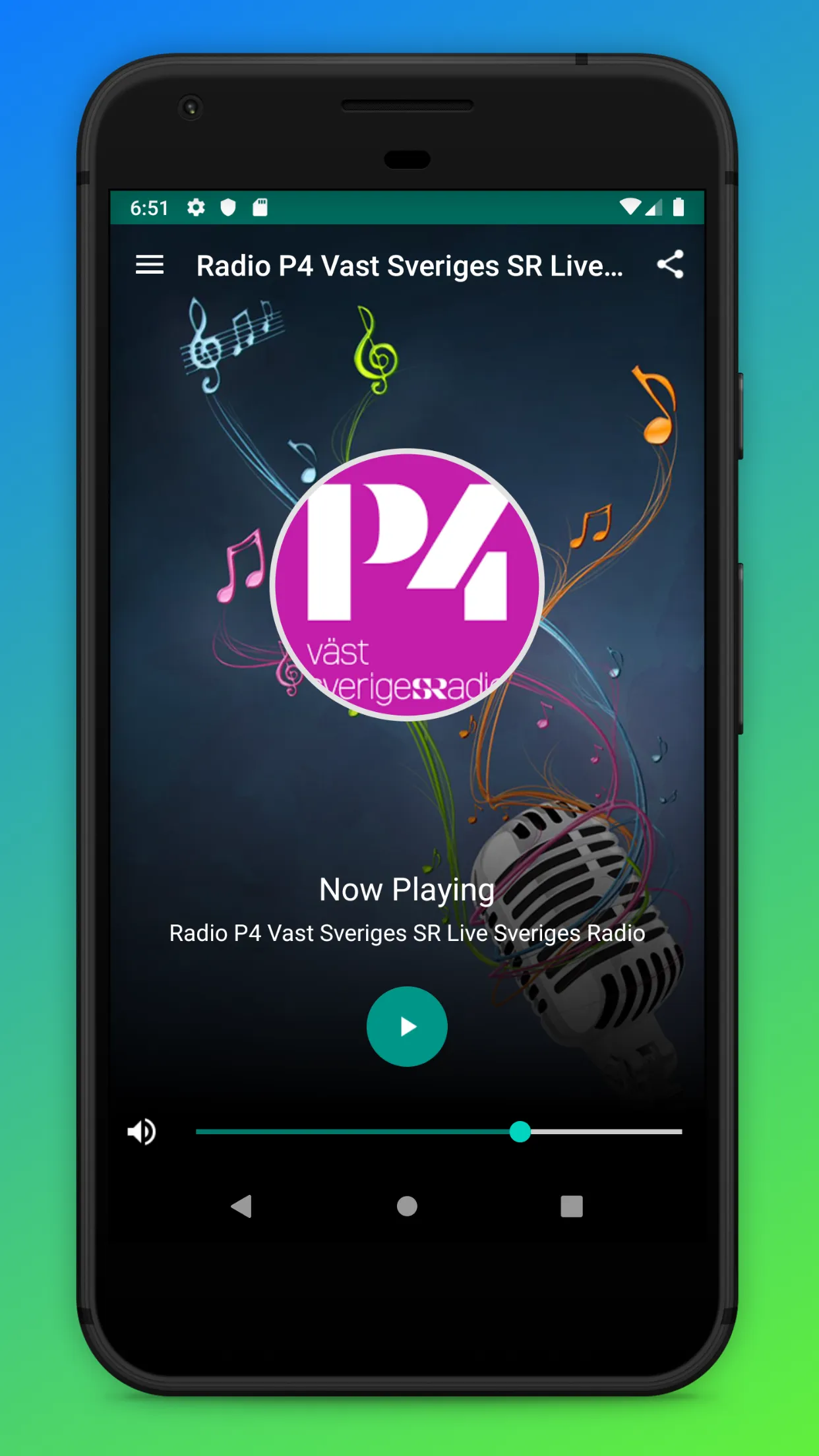 Radio P4 Väst Sveriges Online | Indus Appstore | Screenshot