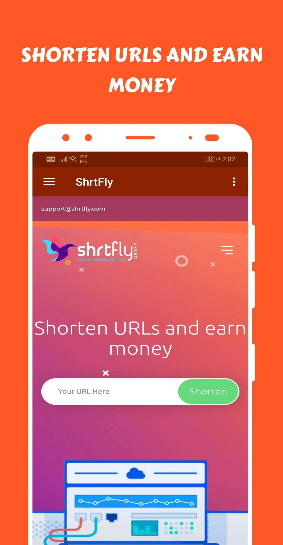 ShrtFly - URL Shortener | Indus Appstore | Screenshot