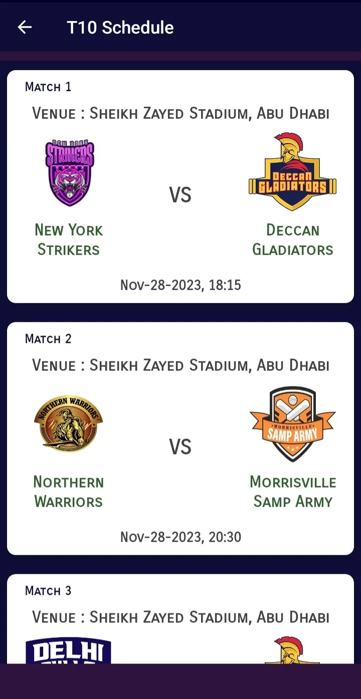 T10 League Cricket : Abu Dhabi | Indus Appstore | Screenshot