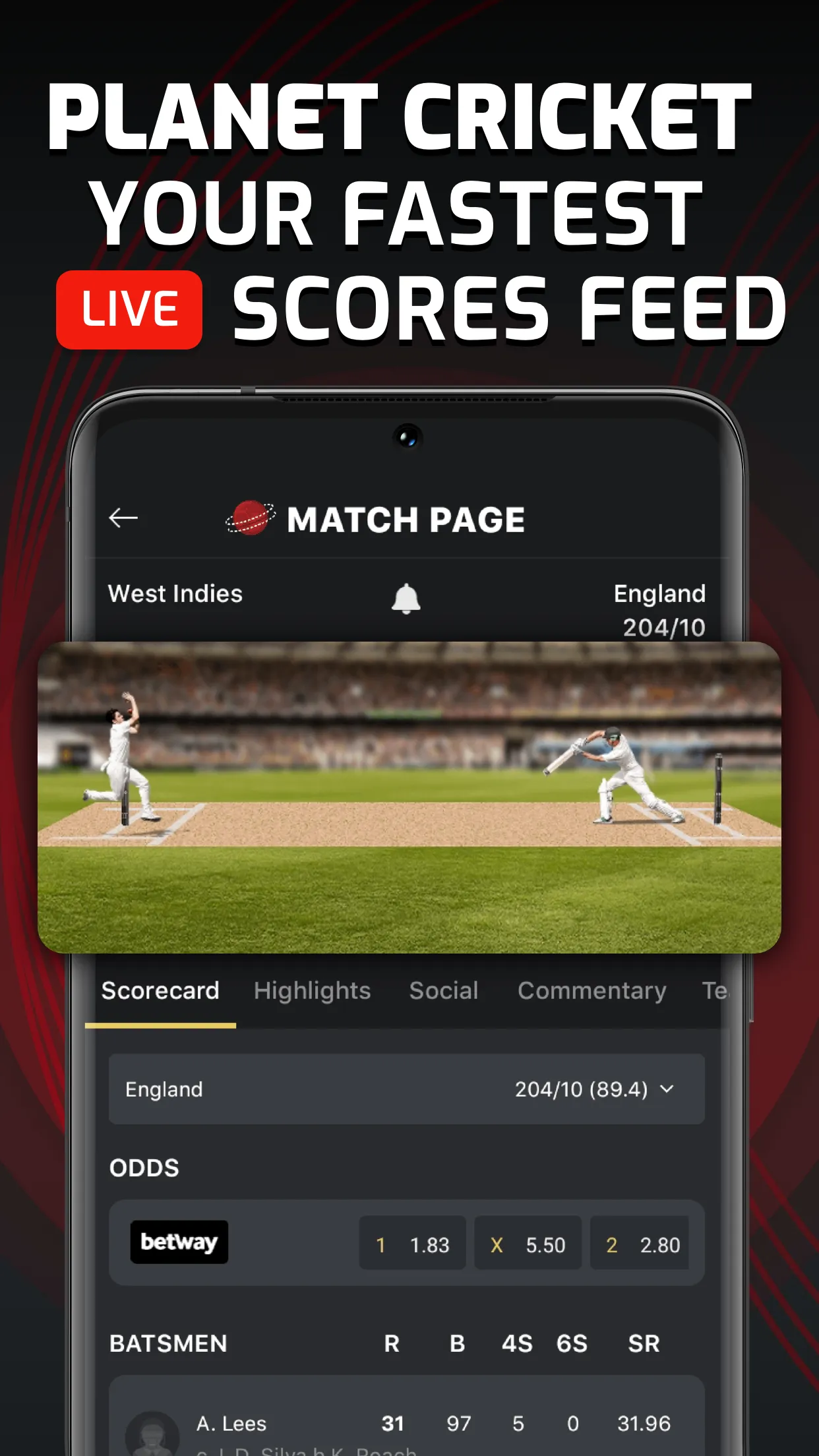 Planet Cricket - Live Scores | Indus Appstore | Screenshot