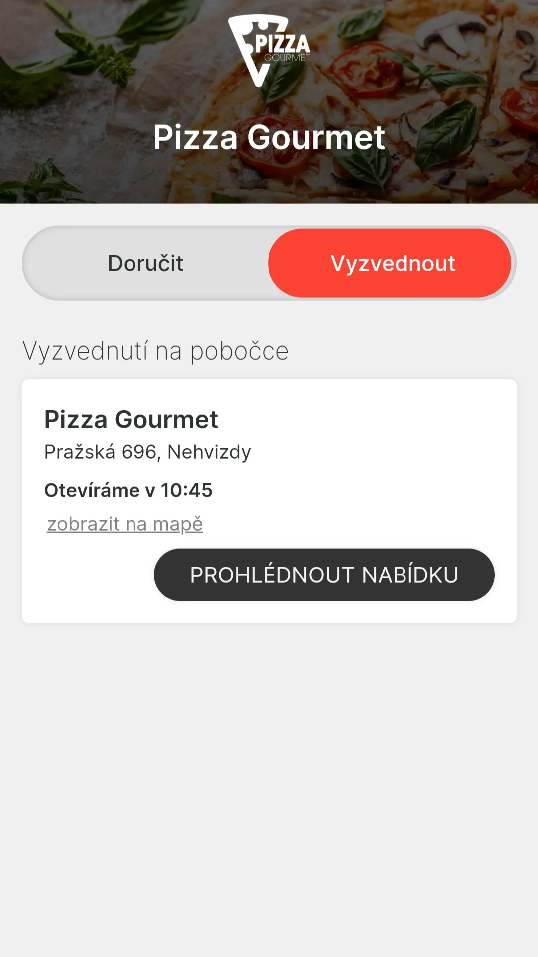 Pizza Gourmet Nehvizdy | Indus Appstore | Screenshot