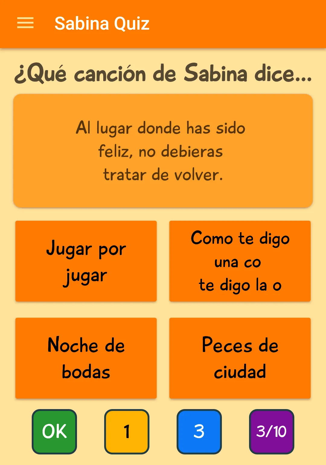 Sabina Quiz | Indus Appstore | Screenshot