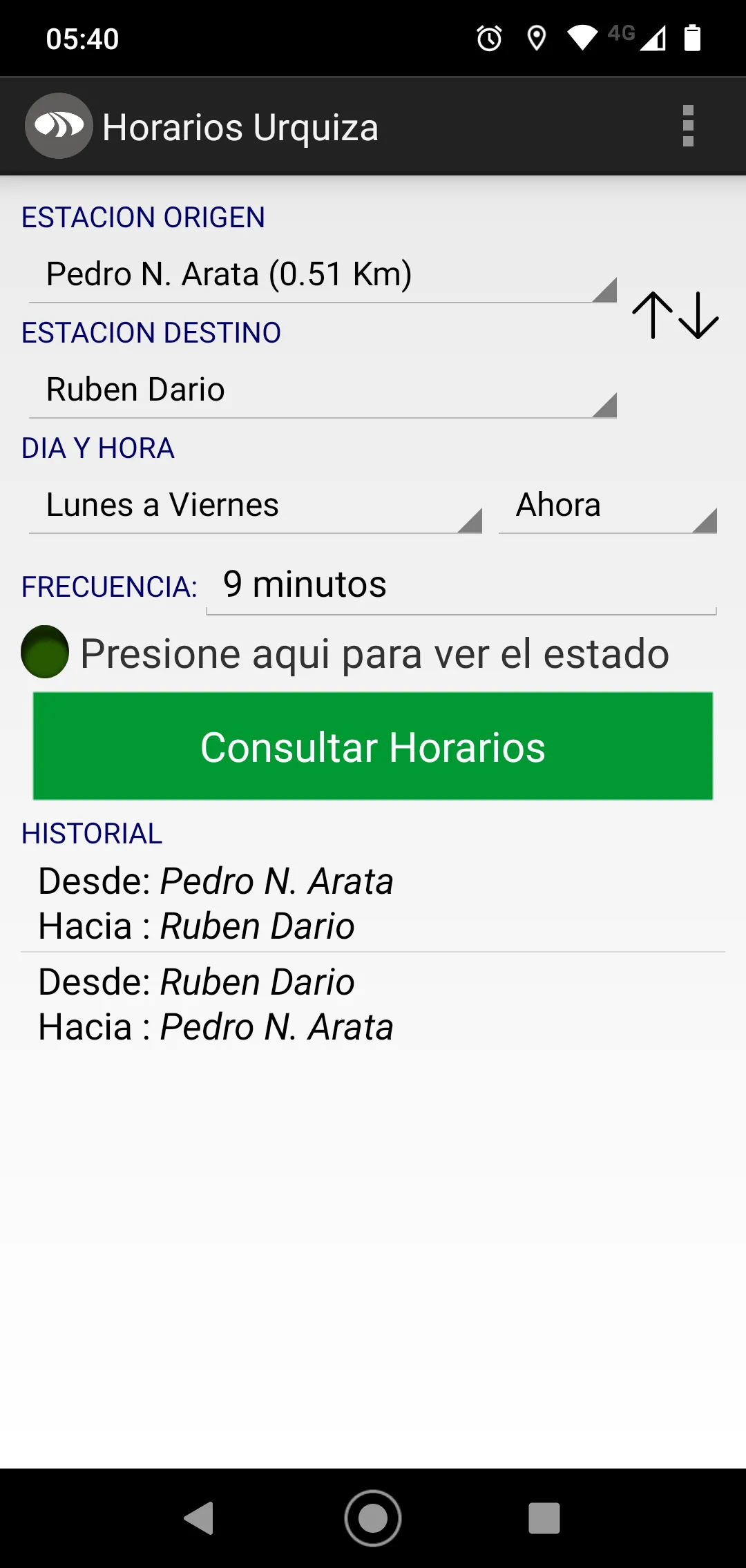 Horarios Urquiza | Indus Appstore | Screenshot