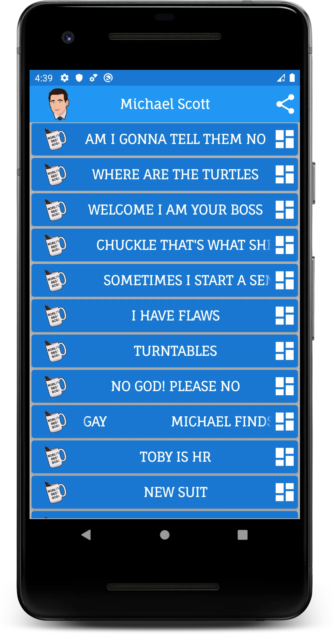 Michael Scott Soundboard | Indus Appstore | Screenshot