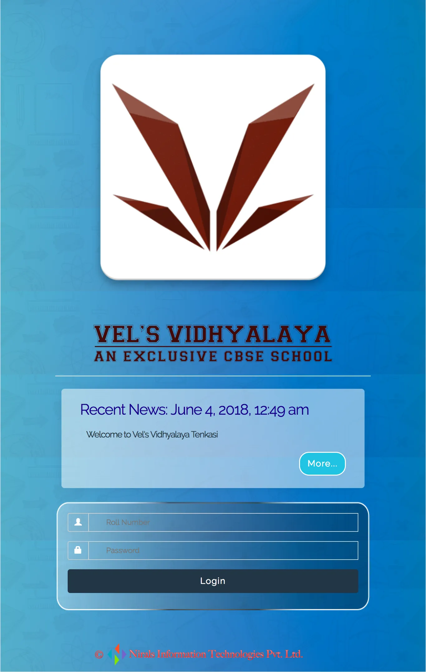 Vel's Vidhyalaya Tenkasi | Indus Appstore | Screenshot