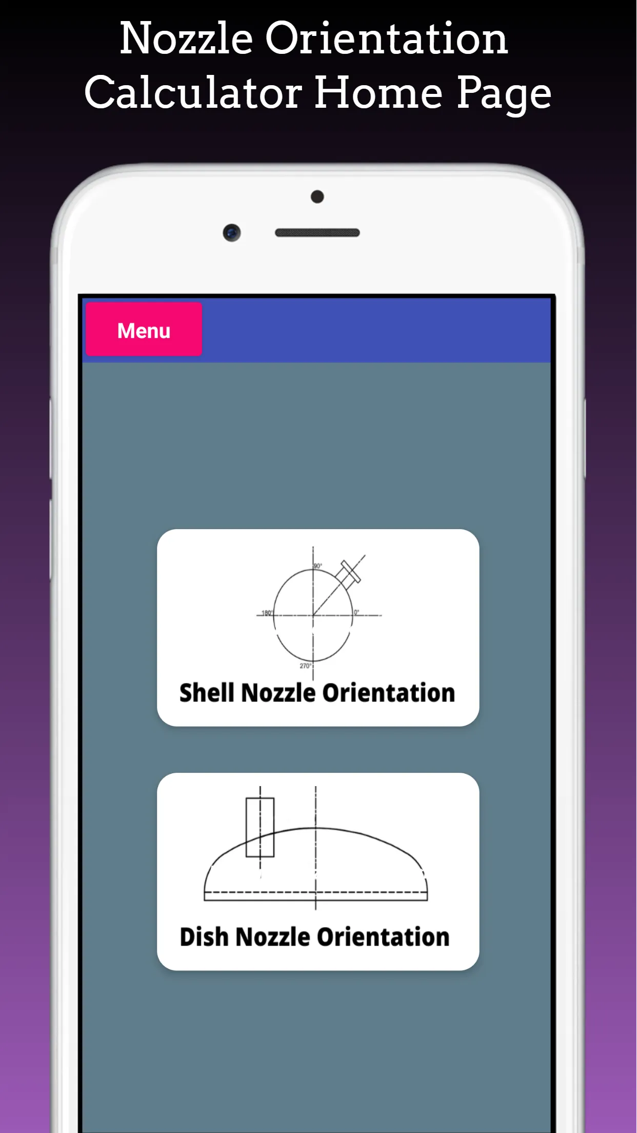 Nozzle Orientation Calculator | Indus Appstore | Screenshot