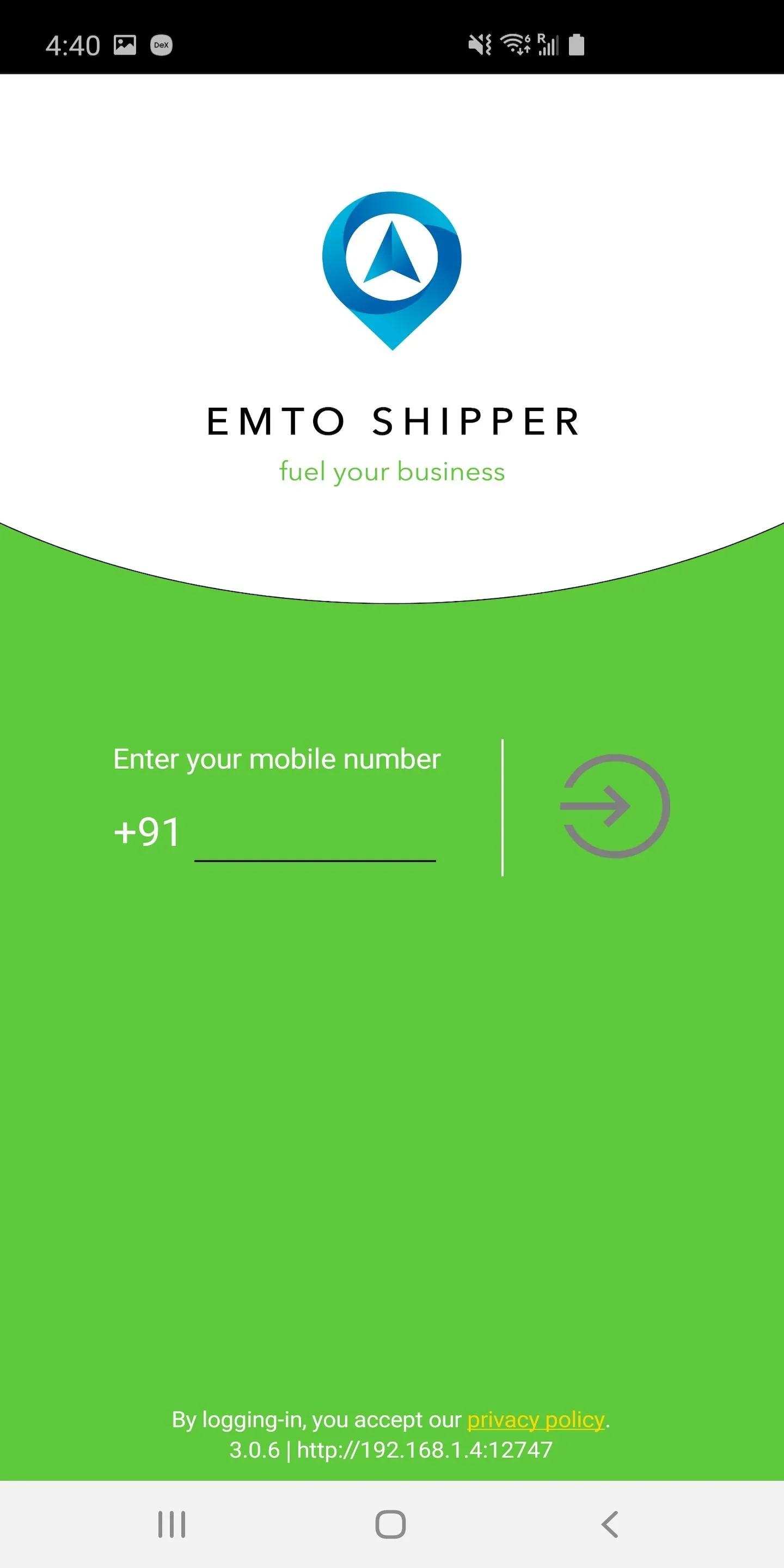 EMTO SHIPPER | Indus Appstore | Screenshot