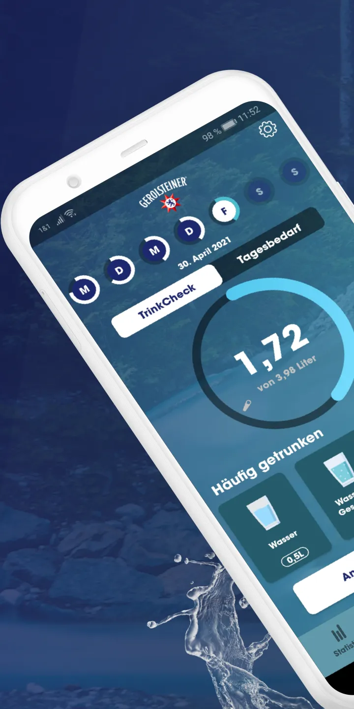 Gerolsteiner - Wasser trinken | Indus Appstore | Screenshot