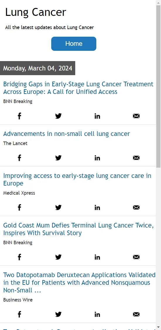 Lung Cancer News | Indus Appstore | Screenshot