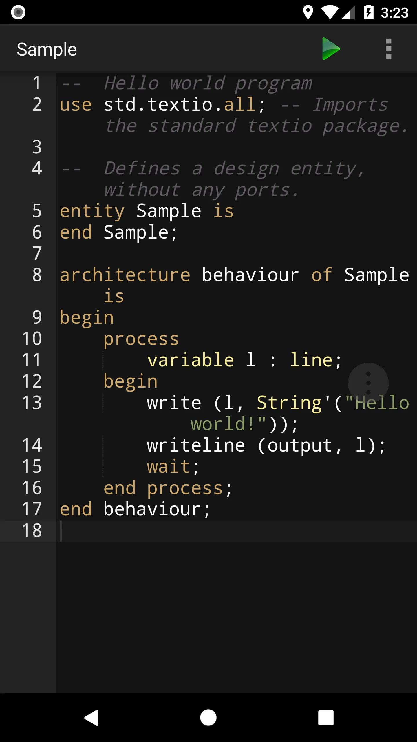 VHDL Programming Compiler | Indus Appstore | Screenshot