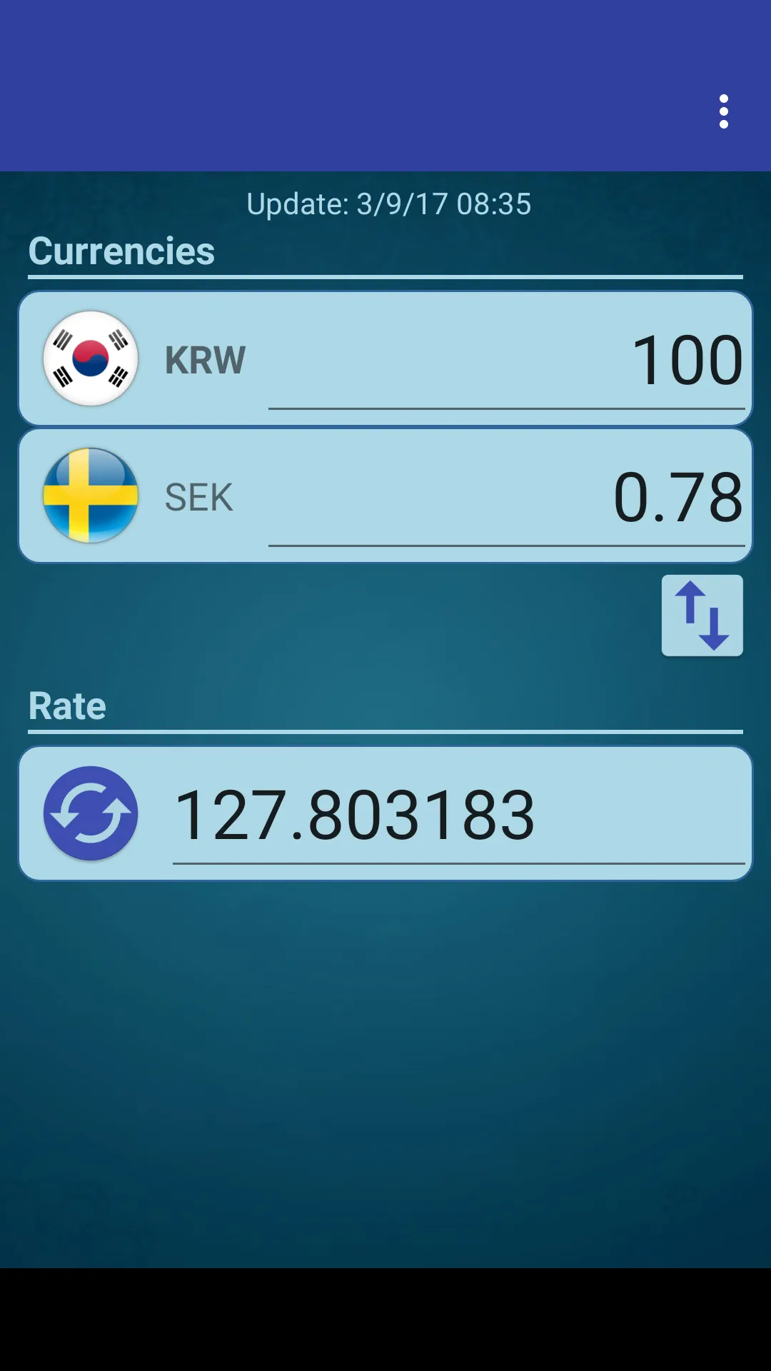 S Korea Won x Swedish Krona | Indus Appstore | Screenshot