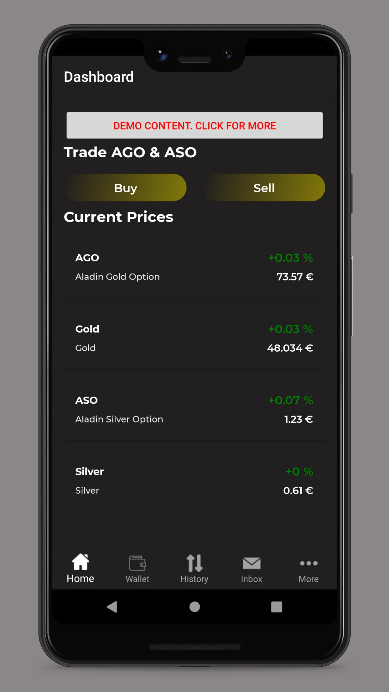 Aladin Gold Option | Indus Appstore | Screenshot