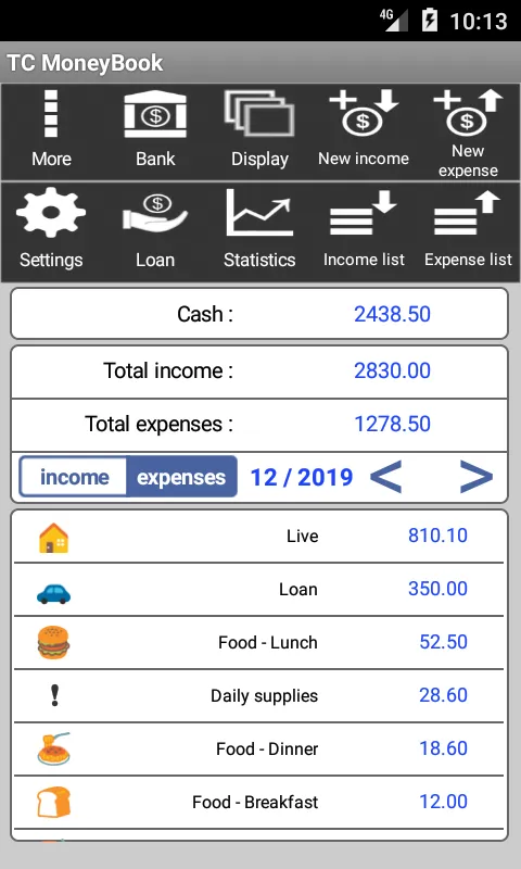 TC MoneyBook | Indus Appstore | Screenshot