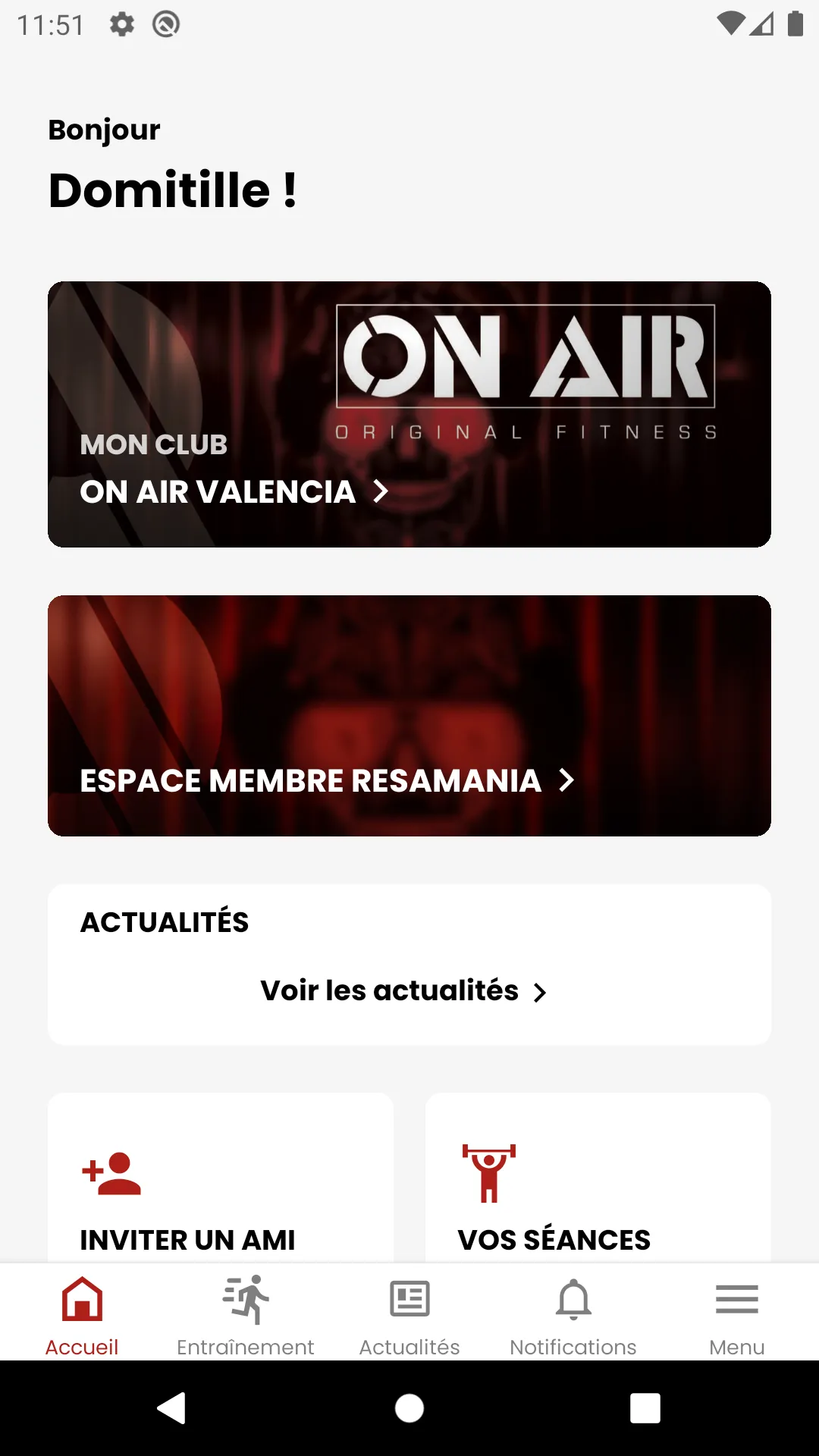 ON AIR FITNESS | Indus Appstore | Screenshot