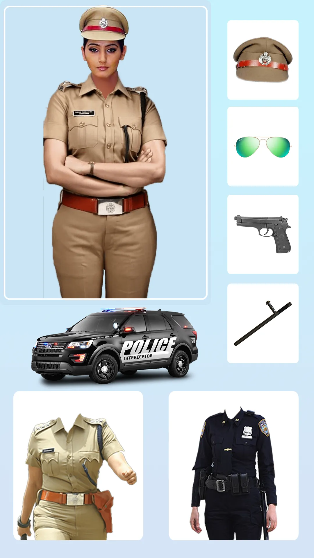 Women Police Suit Photo Editor | Indus Appstore | Screenshot