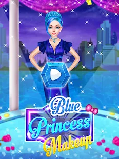 💙👸Blue Princess - Makeup Salon Games For Girls👗 | Indus Appstore | Screenshot