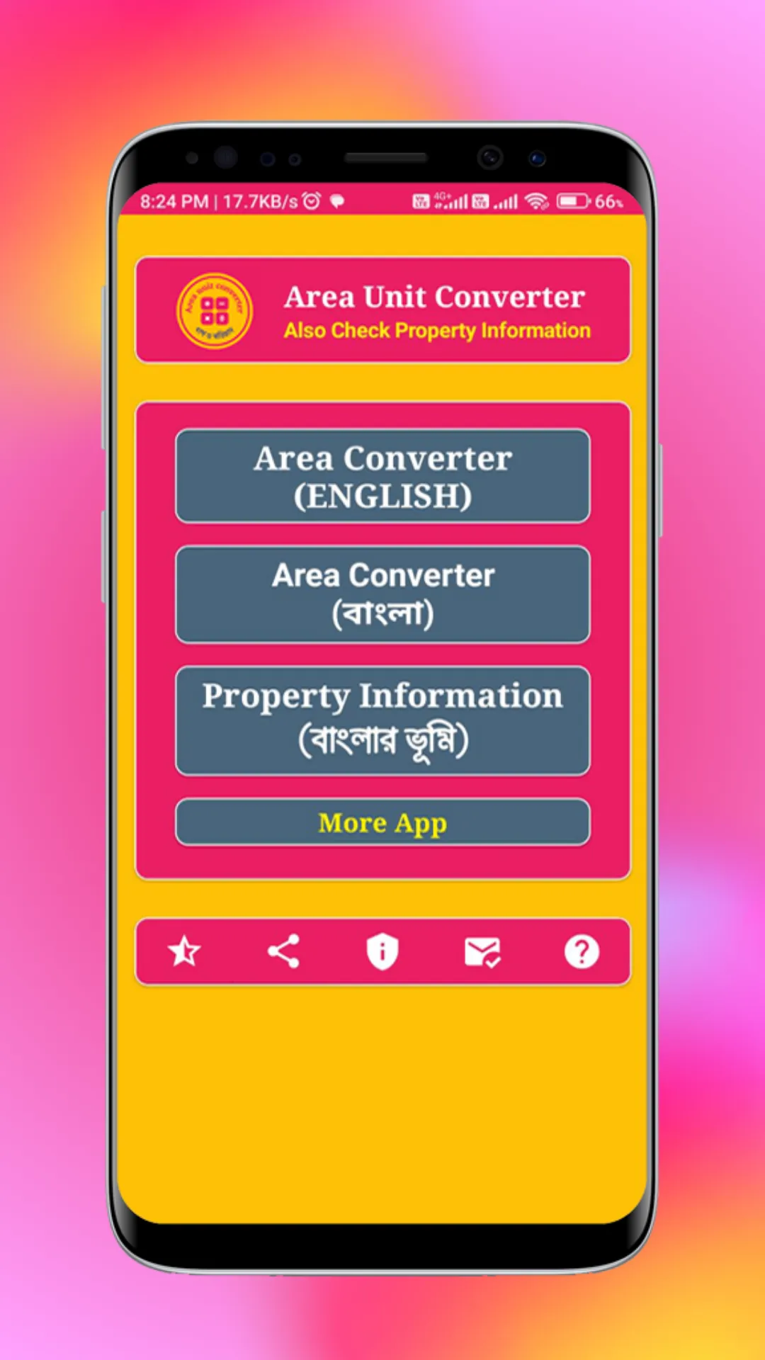 Land Area Unit Converter | Indus Appstore | Screenshot