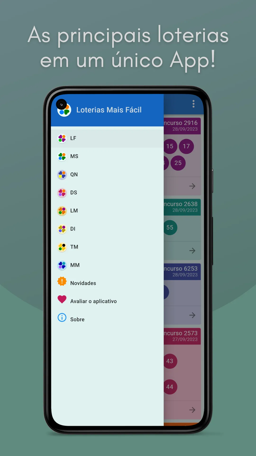 Loterias Mais Fácil | Indus Appstore | Screenshot