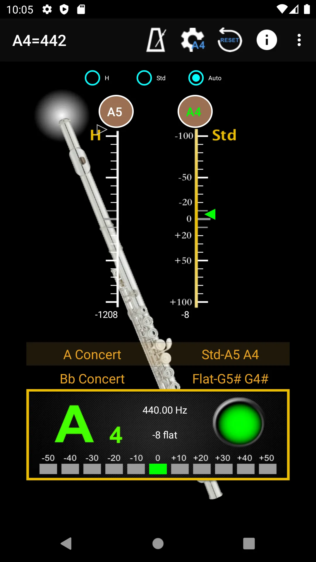 Flute Tuner & Metronome | Indus Appstore | Screenshot