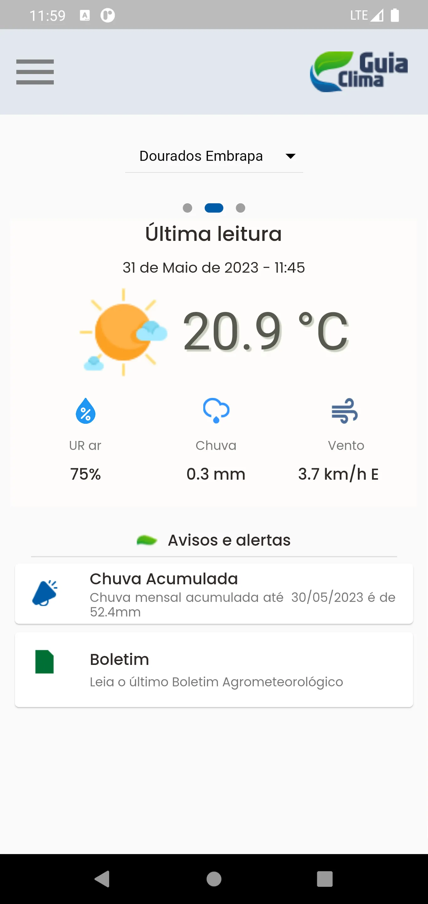 Guia Clima | Indus Appstore | Screenshot