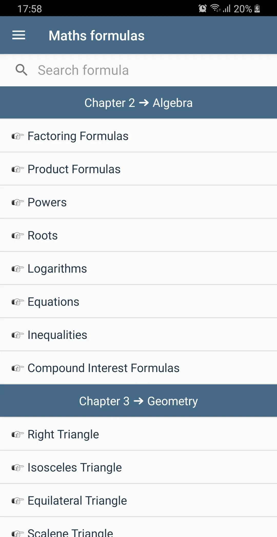 Math Physics formulas 2023 | Indus Appstore | Screenshot