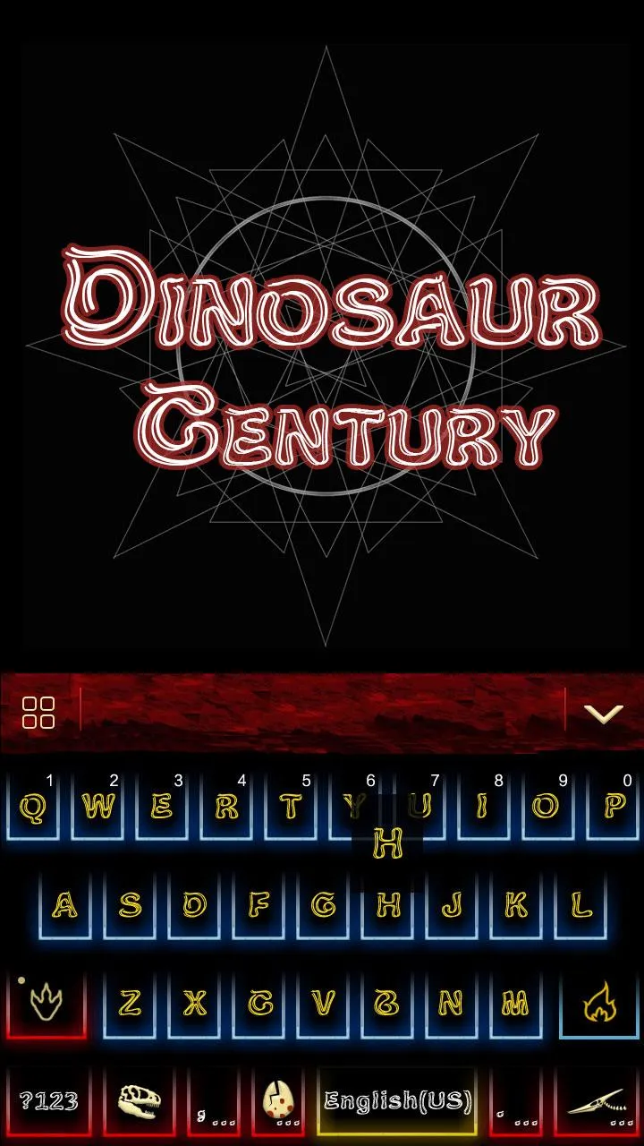 Dinosaur Kika Keyboard Theme | Indus Appstore | Screenshot