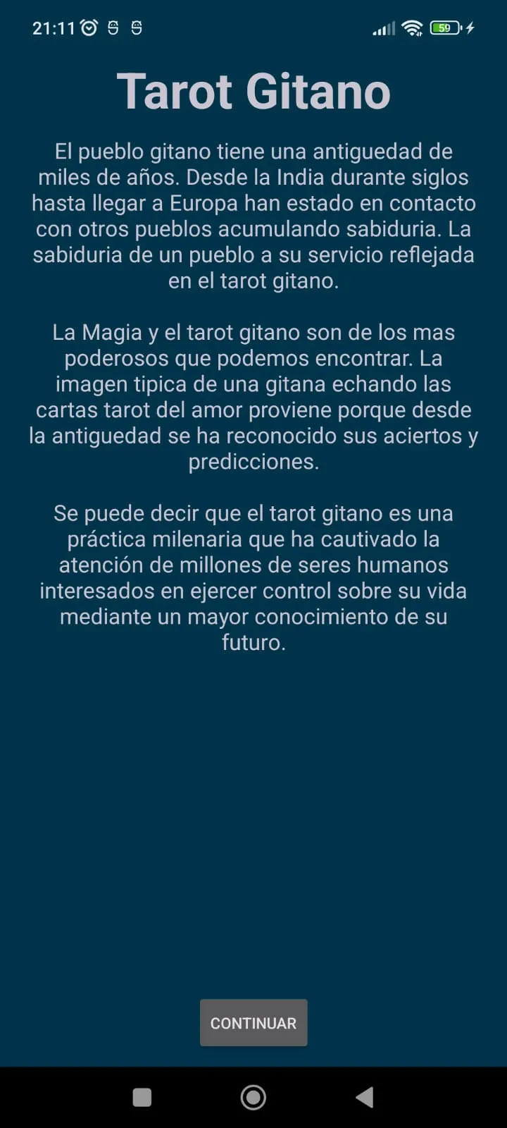 Tarot Gitano | Indus Appstore | Screenshot