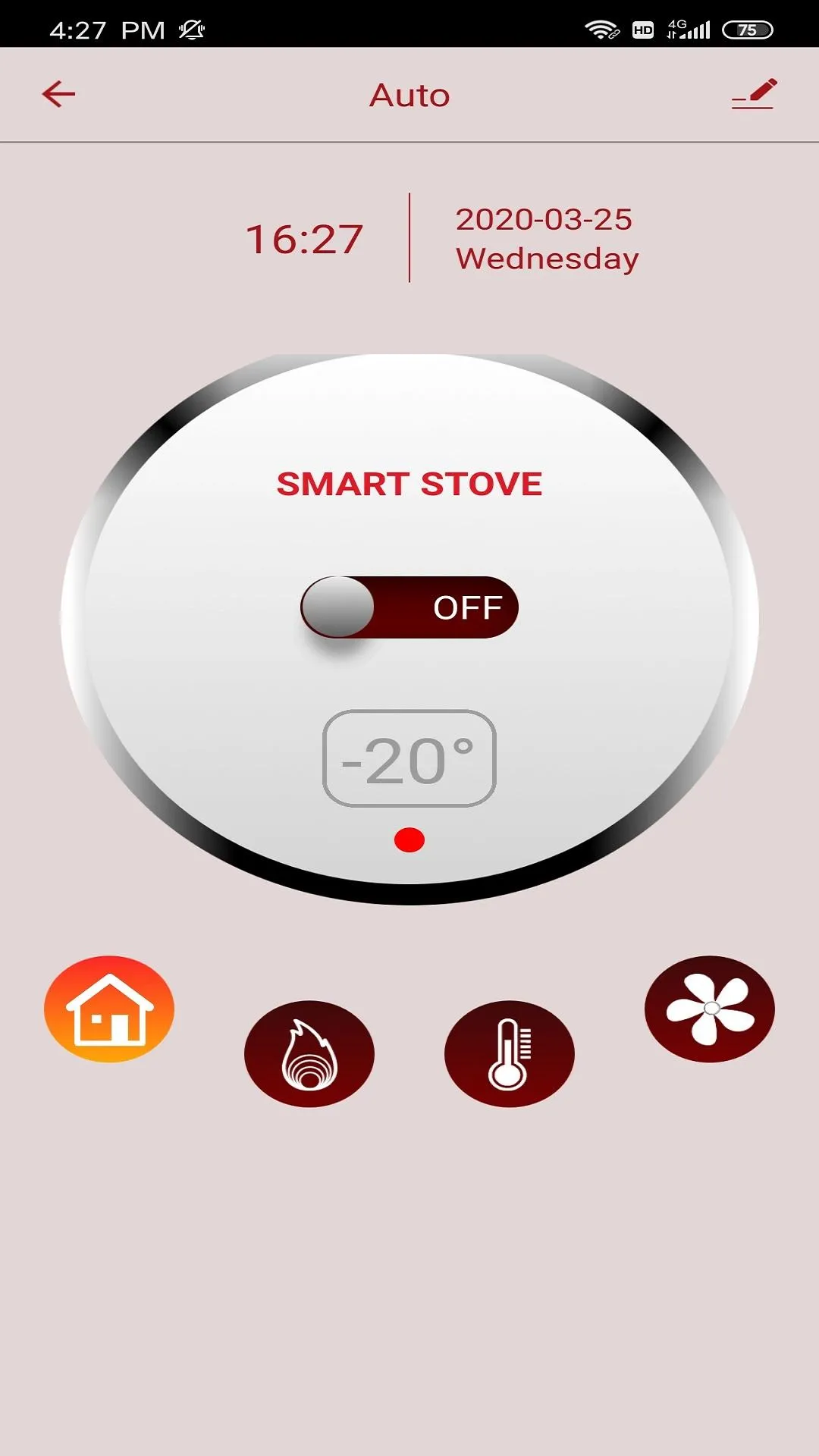 smart pellet stove | Indus Appstore | Screenshot