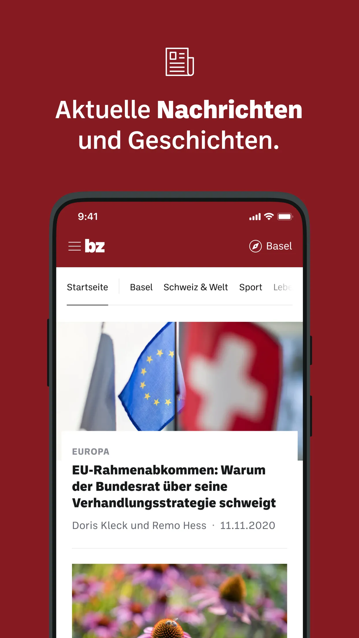 bz Zeitung aus Basel - News | Indus Appstore | Screenshot