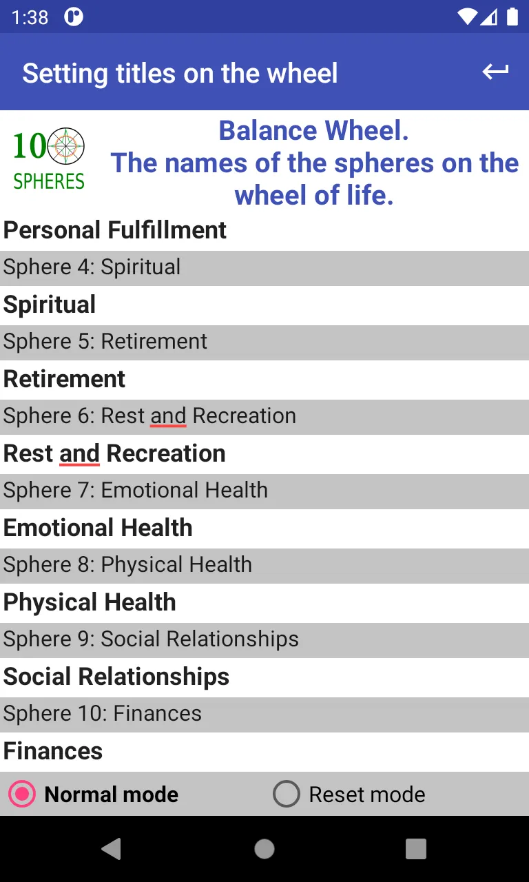 Wheel of life 10 spheres | Indus Appstore | Screenshot