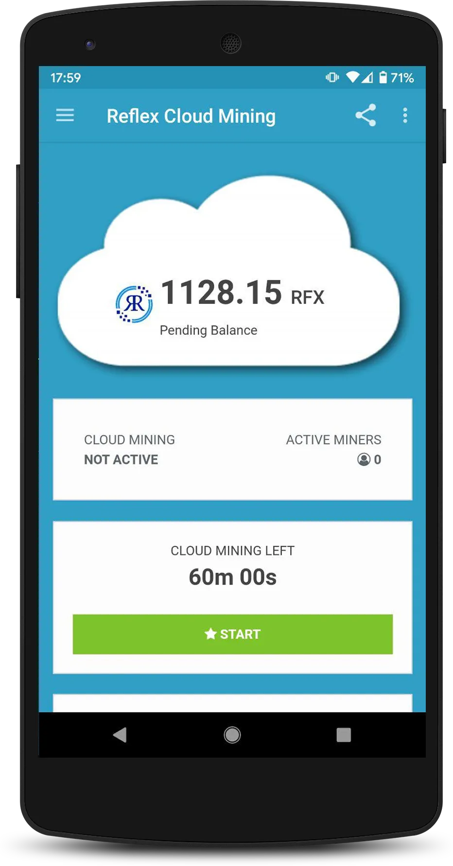 Reflex Cloud Mining | Indus Appstore | Screenshot