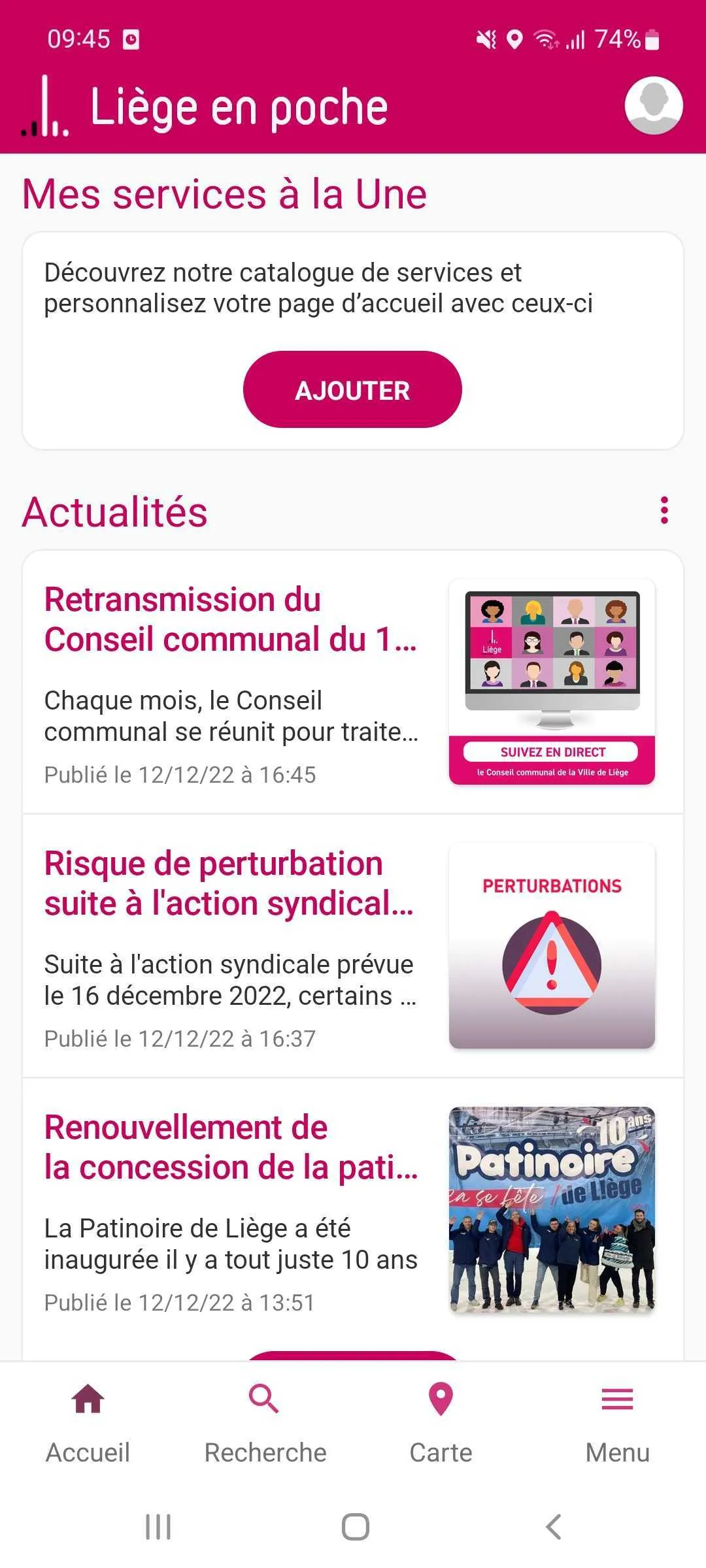 Liège en poche | Indus Appstore | Screenshot