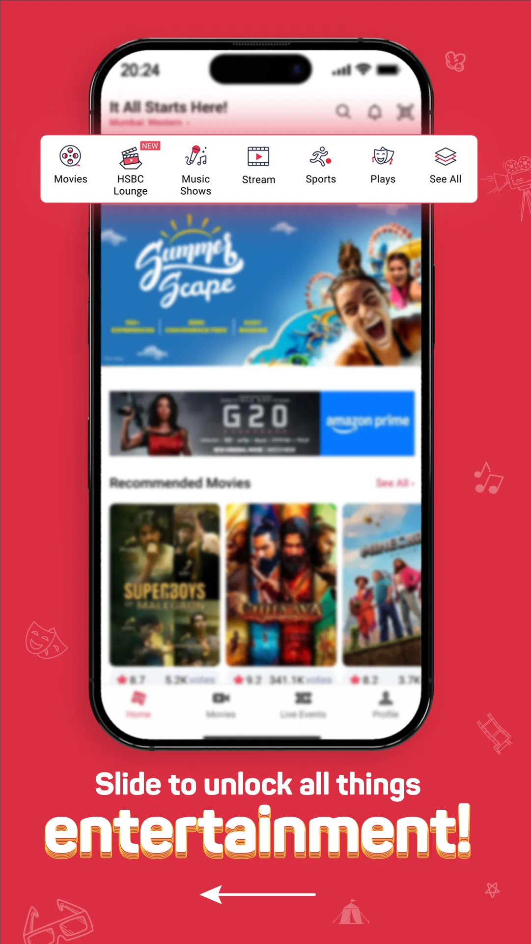 BookMyShow | Movies & Events | Indus Appstore | Screenshot