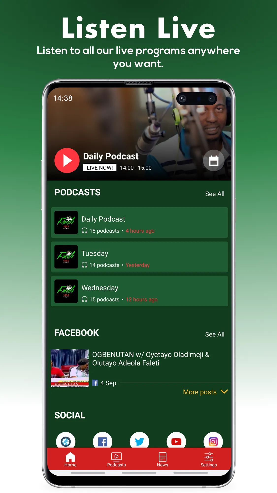 Fresh FM Nigeria | Indus Appstore | Screenshot