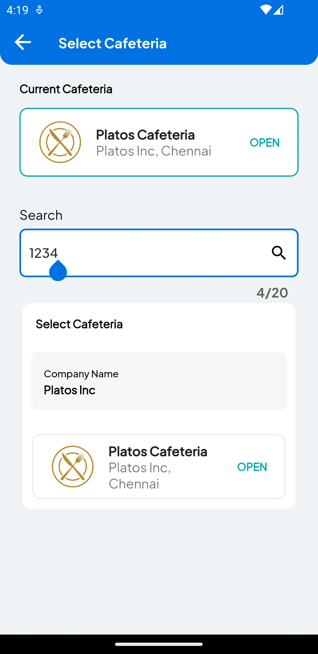 Platos - Cafeteria Redefined | Indus Appstore | Screenshot