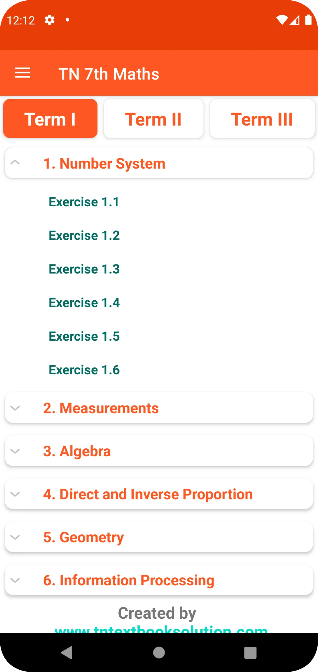 TN 7th Maths Guide | Indus Appstore | Screenshot