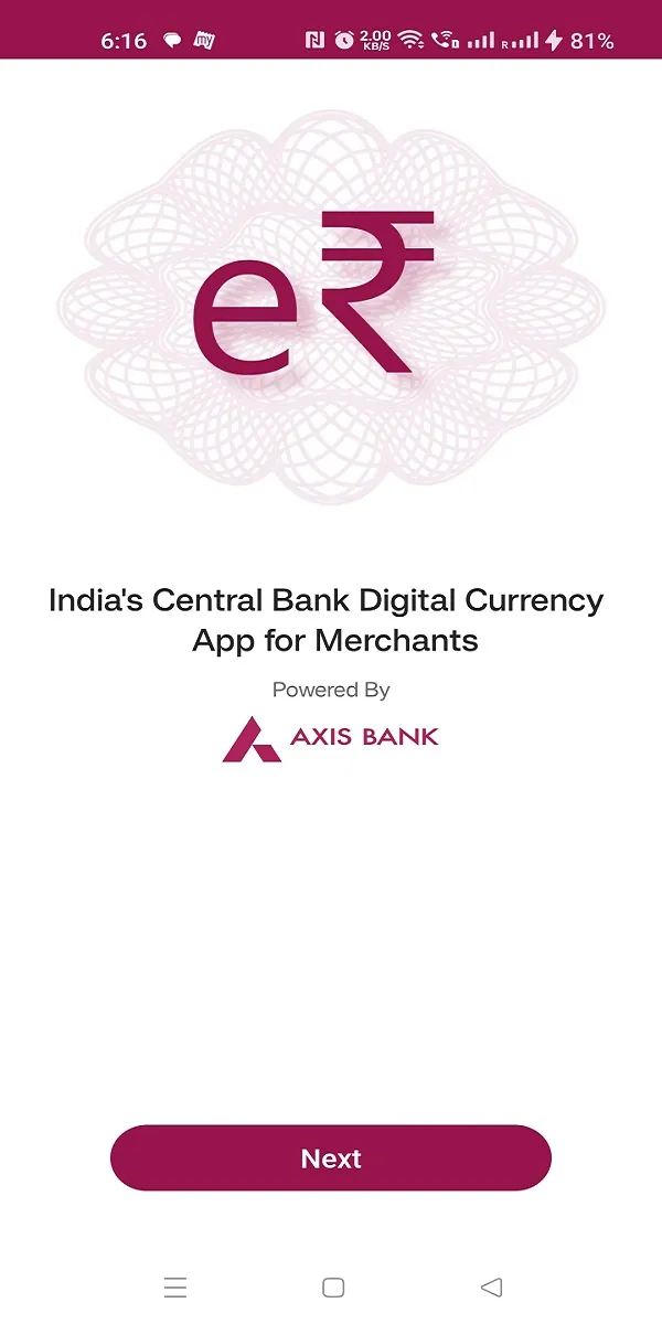 Axis Mobile Biz Digital Rupee | Indus Appstore | Screenshot