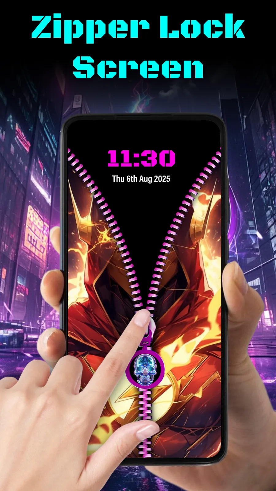 Wallpaper & Zipper Lock Screen | Indus Appstore | Screenshot