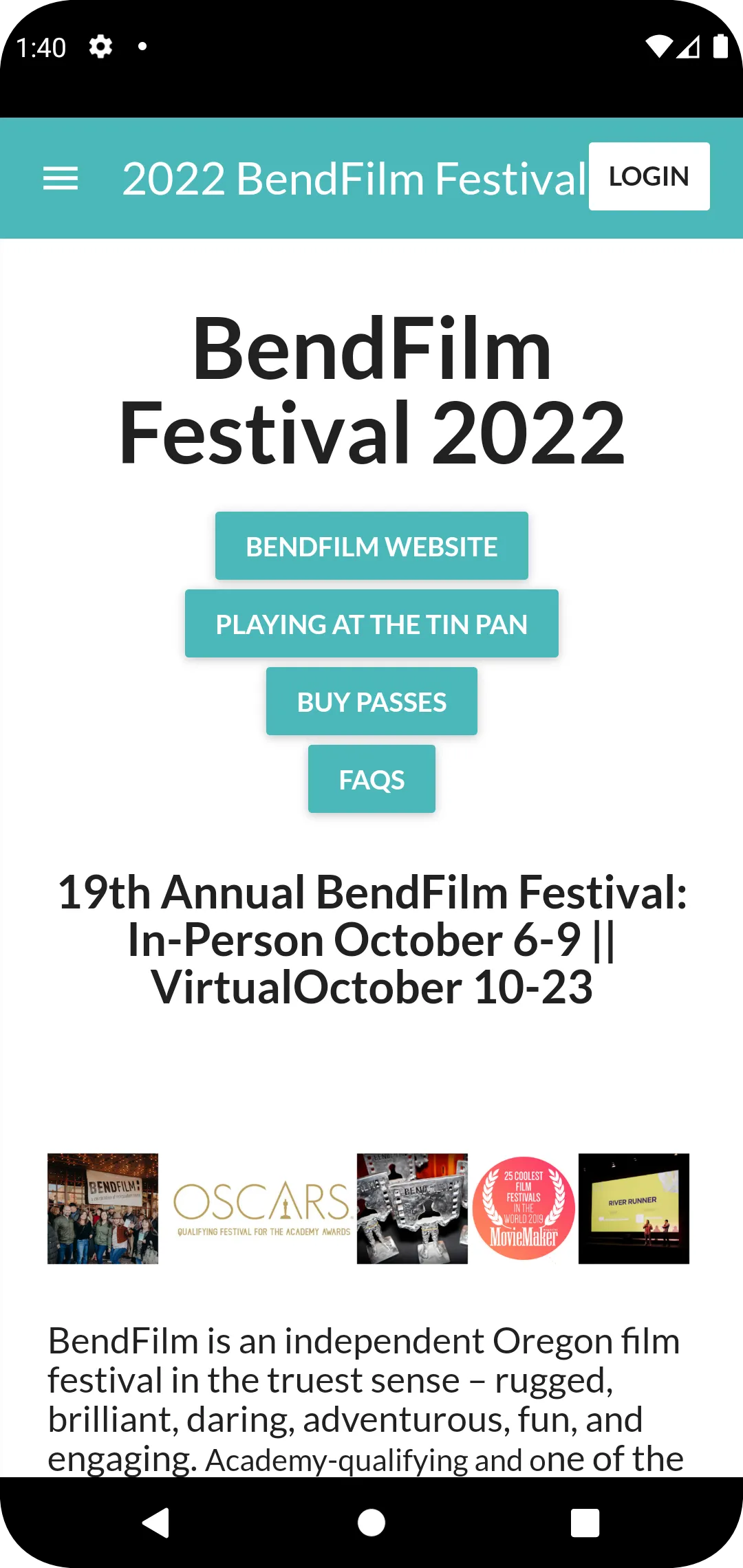 BendFilm Festival 2022 | Indus Appstore | Screenshot